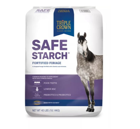 Triple Crown® Safe Starch® Fortified Forage Horse Feed, 40 lb