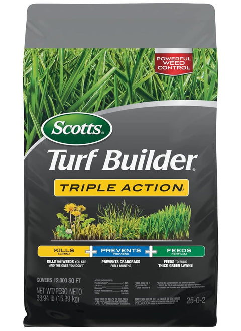 Scotts Turf Builder Triple Action Weed & Feed, 33.94 lb