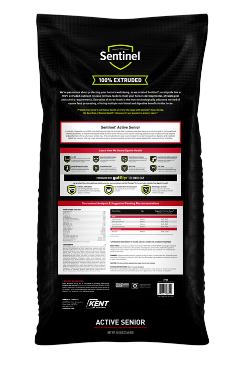 Sentinel® Active Senior Horse Feed, 50 lb