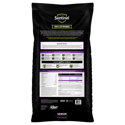 Sentinel Senior 50 lb bag, back panel