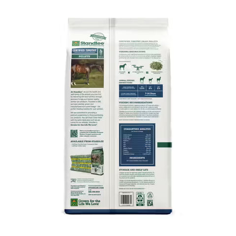 Standlee Certified Timothy Pellets 40 lbs