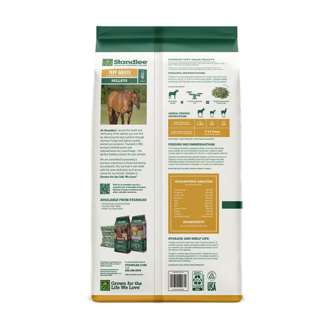Standlee Teff Grass Pellets, 40 lbs