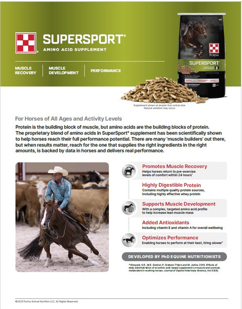 Purina® SuperSport® Amino Acid Horse Feed, 25 lb