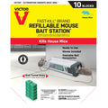 Victor Bait Station Refills, 10 Pack, Black