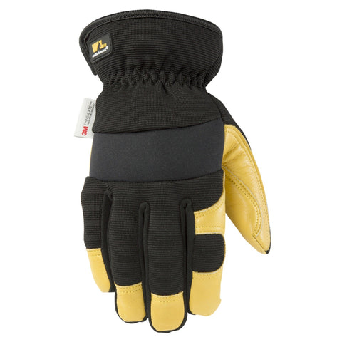 Wells Lamont Saddletan Cowhide Winter Gloves, Medium