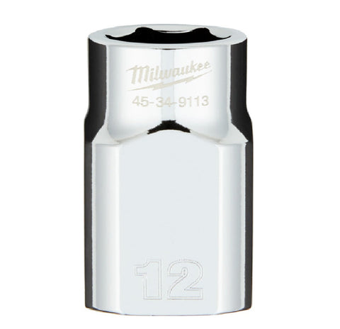 Milwaukee 1/2" Drive Metric 6-Point Socket