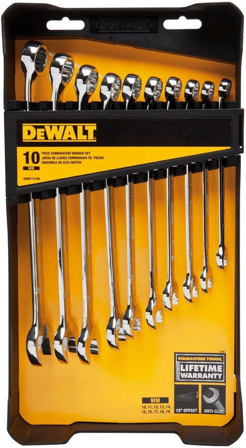DeWalt Metric Combination Wrench Set, 10 Piece