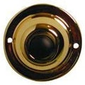 Lee Electric BC200 Wired Round Doorbell Push Button, Brass, 1-3/4 In.