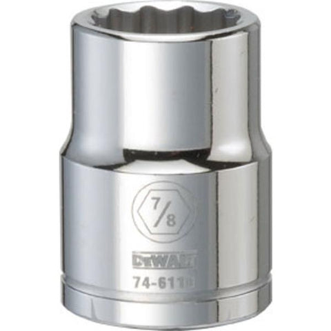 DeWalt SAE 12 Point Impact Socket, 3/4" Drive, 7/8"