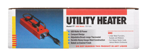 API Stock Tank De-Icer Utility Heater, 500W