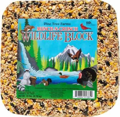 Pine Tree Farms Munch-N-Crunch Wildlife Block 15 lb