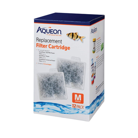 Aqueon Filter Cartridge Medium, 12 Pack