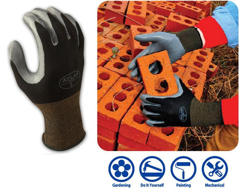 Showa Atlas Nitrile Coated Gloves, X-Large