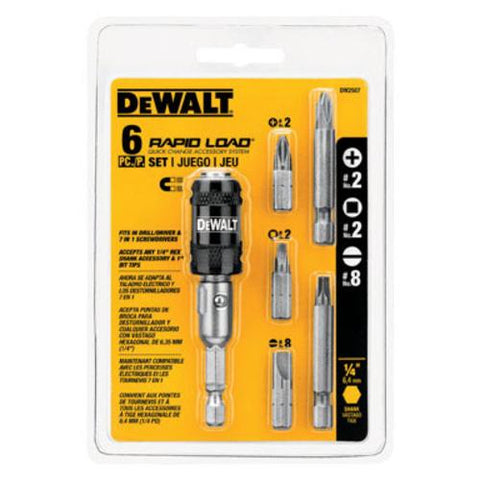 DeWalt Magnetic Compact Rapid Load Set, 6 Piece