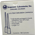 Durvet J-12 Plastic Teat Infusion Cannula, 100 Count