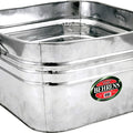 HOT DIPPED STEEL SQUARE TUB 15.5 GAL STEEL