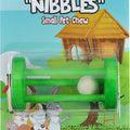 NIBBLES WOODEN CYLINDER W/BALL CHEW TOY SM