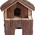 NIBBLES SMALL ANIMAL DELUXE 2 STORY LOG CABIN HUT
