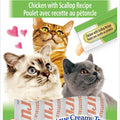 INABA CHURU PUREE CAT TREATS .5 OZ-4 PK CHICKEN/SCALLOP