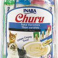 INABA CHURU PUREE CAT TREATS VARIETY PACK .5 OZ-50 PK TUNA