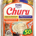 INABA CHURU PUREE CAT TREATS VARIETY PACK .5 OZ-50 PK BEEF/CHEESE
