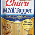 INABA CHURU COMPLETE & BALANCED TOPPER FOR CATS 2 OZ-4 PK CHICKEN/CHEESE