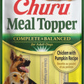 INABA CHURU COMPLETE & BALANCED TOPPER FOR DOGS 2 OZ-4 PK CHICKEN/PUMPKIN