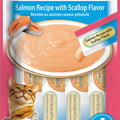 INABA CHURU PUREE CAT TREATS .5 OZ-4 PK SALMON/SCALLOP