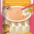 INABA CHURU PUREE CAT TREATS .5 OZ-4 PK SALMON/CHICKEN