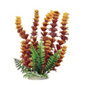 CABOMBA-LIKE WEIGHTED AQUARIUM PLANT 9 IN RED/YELLOW