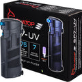 AQUATOP SUBMERSIBLE FILTER W/UV STERILIZER 75 GAL BLACK