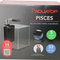 PISCES NANO CUBE GLASS AQUARIUM 5 GAL BLACK