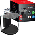 PISCES NANO BOWFRONT GLASS AQUARIUM 3 GAL BLACK