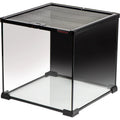 AQUATOP GLASS TERRARIUM CUBE WITH MESH TOP 7.1 GAL-1.8 IN BLACK