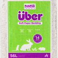 UBER SOFT PAPER PET BEDDING 56 L WHITE