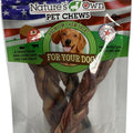 NATURE'S OWN USA BRAIDED BULLY STICKS 6 IN-3 PK BEEF
