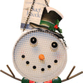 MESH SNOWMAN FEEDER 5 CUP CAP WHITE