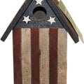AMERICANA BIRD HOUSE 12X4.5X5.8 IN RED/WHITE/BLUE