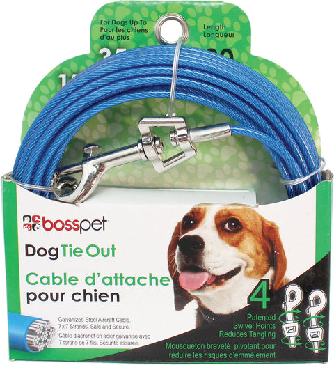PDQ Q233000099 Medium Dog Cable Tie-Out, 30'