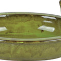 ESSCHERT DESIGN CERAMIC BIRDBATH W/BIRDS