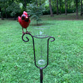 ESSCHERT DESIGN CARDINAL RAIN GAUGE W/ STAKE