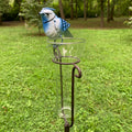 ESSCHERT DESIGN BLUE JAY RAIN GAUGE W/ STAKE