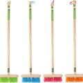 ESSCHERT DESIGN  CHILDRENS NYLON BROOM WOOD HANDLE  ASSORTED
