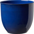BLOEM CANYON METAL PLANTER 8 IN NAVY