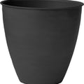 BLOEM ARBOR METAL PLANTER 8 IN BLACK