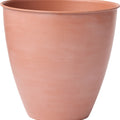 BLOEM ARBOR METAL PLANTER 12 IN TERRACOTTA