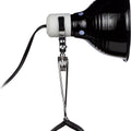 CERAMIC CLAMP LAMP W/ DIMMER 8.5 IN