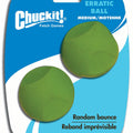 CHUCKIT! ERRATIC BALL MD-2 PK GREEN