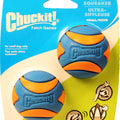 CHUCKIT! ULTRA SQUEAKER SM-2 PK BLUE/ORANGE