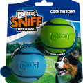 CHUCKIT! SNIFF FETCH BALL MD-2 PK PEANUT BUTTER/B